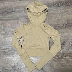 Lululemon Modal Fleece Long Sleeve Hoodie in tan
